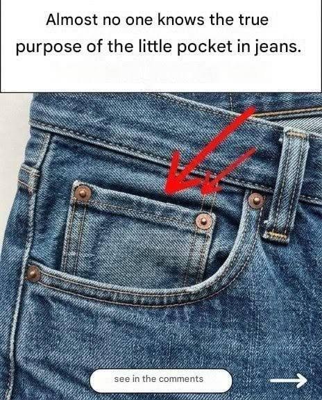 Have You Ever Wondered What That Tiny Pocket on Your Jeans Is Really For?
