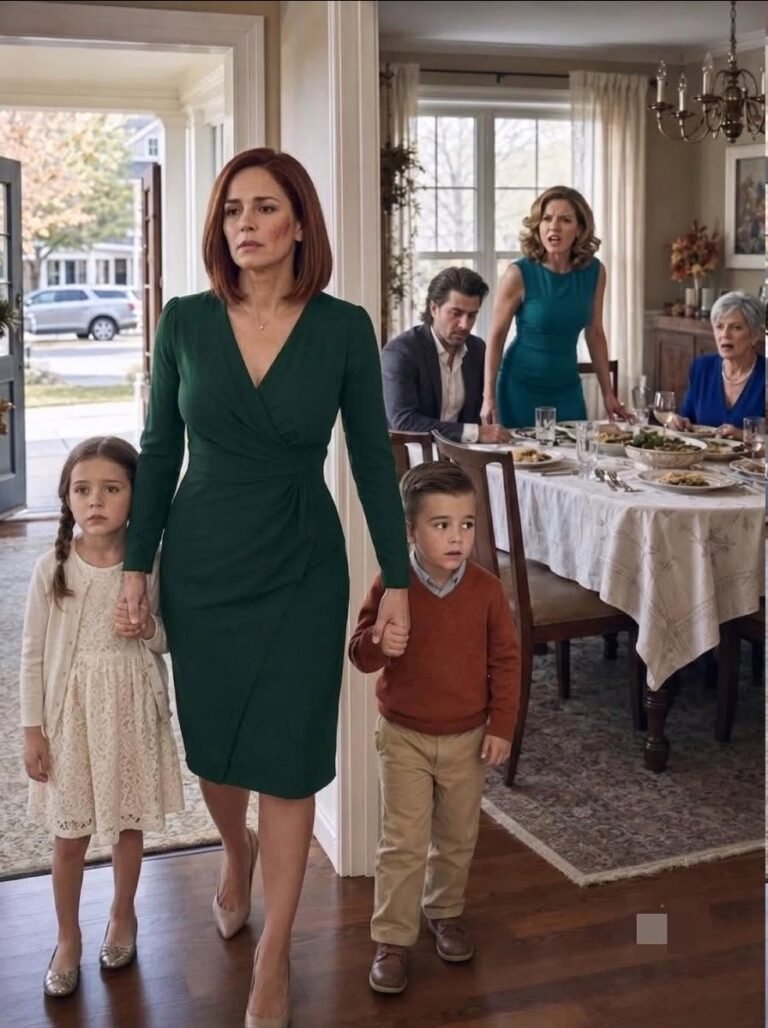 My sister-in-law sl.apped me at my own anniversary dinner for serving myself first, and my husband stared at his plate—so I returned the blow once, took my children, and walked out. Eleven days later, my attorney opened