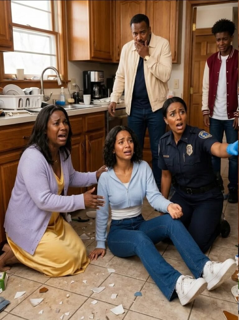 “Stop pretending,” my mom snapped while I was gasping for air at the kitchen sink. My uncle said I was only trying to avoid washing dishes. But when the paramedic checked my pulse, his face changed instantly—and his shout for a stretcher turned the whole room into chaos.
